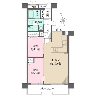 藤和堂島ハイタウンの間取図