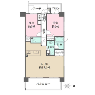 ユニ・アルス天神橋EASTの間取図