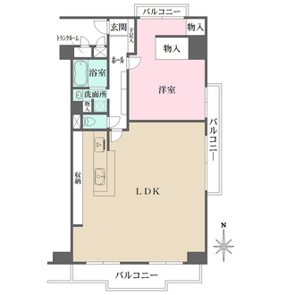 梅田シティビラアクトIIIの間取図