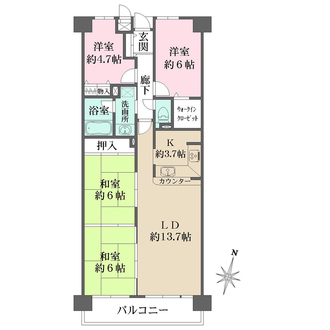 ファミール北大阪リンクスの間取図