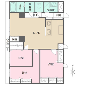 シルバーハイツ東寺町の間取図