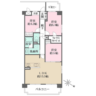 リーガル福島の間取図