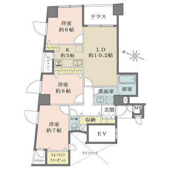 ル・グランデ梅田東の間取図