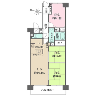 ファミール北大阪リンクスの間取図