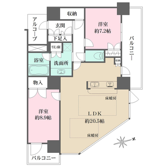 セントプレイスタワーの間取図