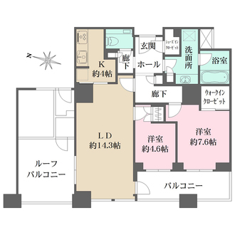 グランフロント大阪オーナーズタワーの間取図