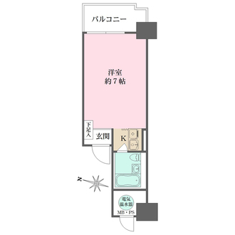 メロディーハイム中津2番館の間取図