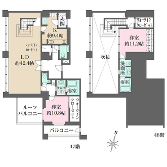 グランフロント大阪オーナーズタワーの間取図