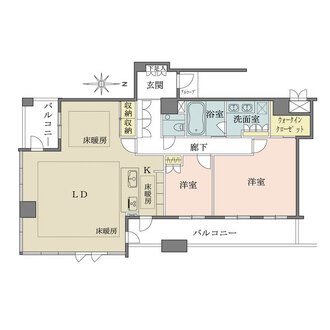 ローレルタワーサンクタス梅田の間取図