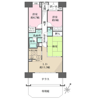 リバティパーク枚方の間取図