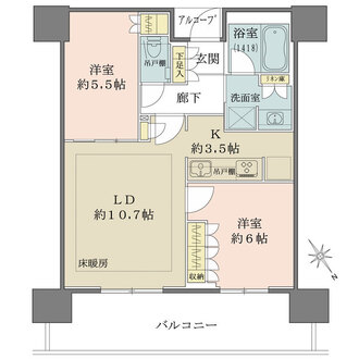 ザ・パークハウス中之島タワーの間取図