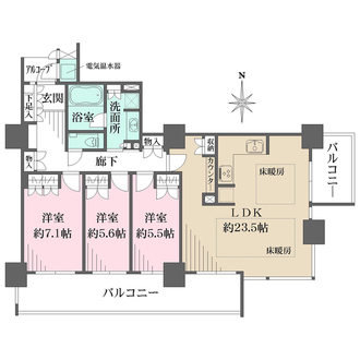 大阪福島タワーの間取図