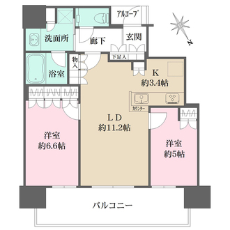ザ・パークハウス中之島タワーの間取図
