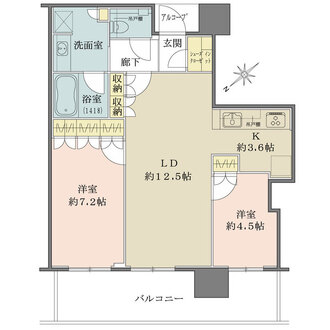 ザ・パークハウス中之島タワーの間取図
