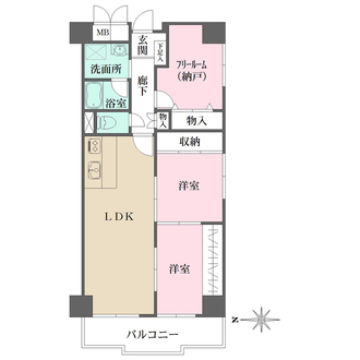 梅田北セントポリアの間取図