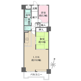 ロイヤルハイツ新大阪の間取図