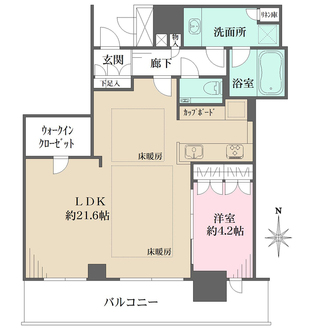 ブランズタワー梅田 Northの間取図