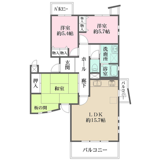 コモンシティ星田アステージの間取図
