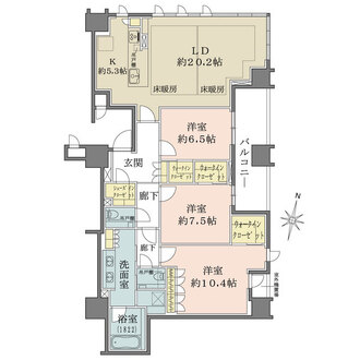 ザ・パークハウス大阪梅田タワーの間取図