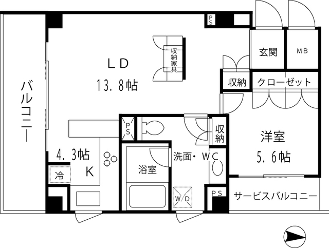 オークウッドハウスの間取図