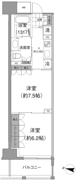 アビティ目黒の間取図