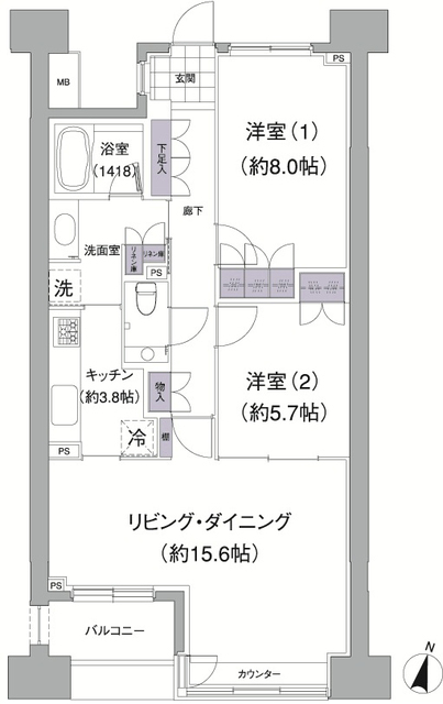 アビティ目黒の間取図