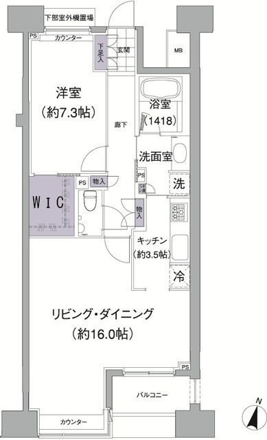 アビティ目黒の間取図