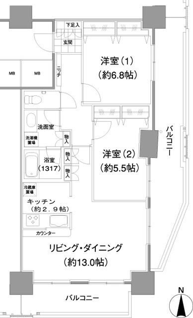 イストワールの間取図