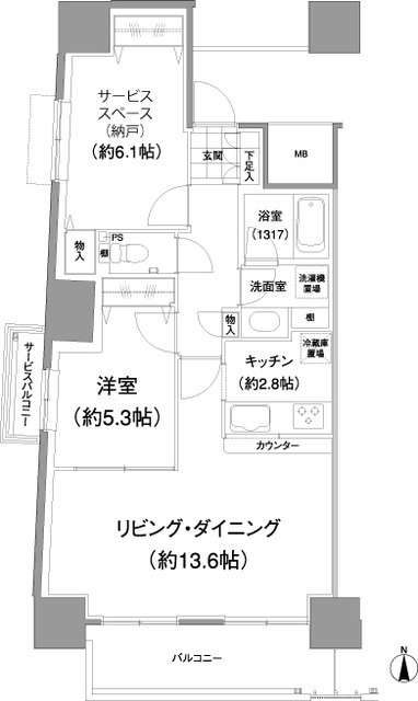 イストワールの間取図