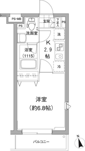 プランドール南榎の間取図