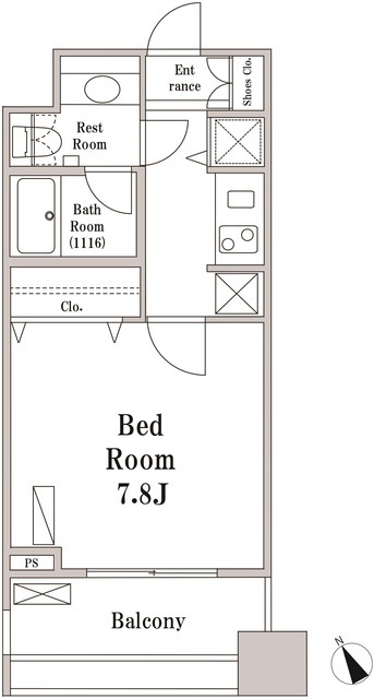 パークハビオ京橋の間取図