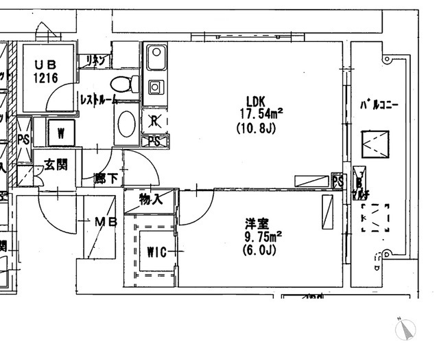パークハビオ京橋の間取図