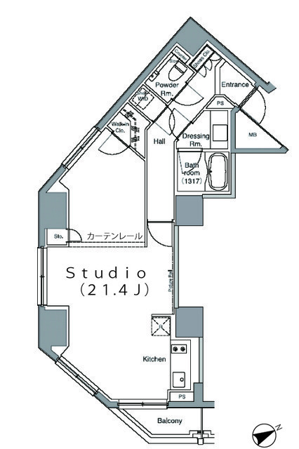 パークハビオ麻布台の間取図