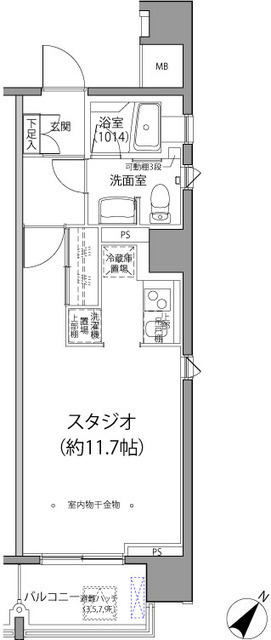 麹町二番町マンションの間取図