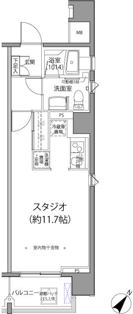 麹町二番町マンションの間取図