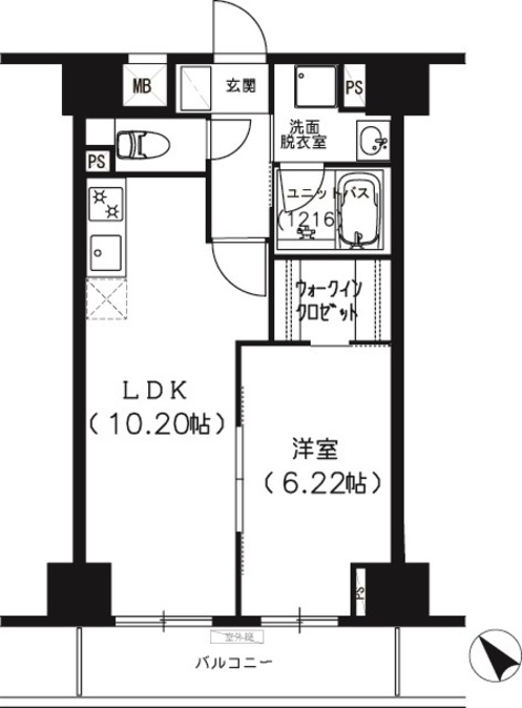 Ｓ－ＦＯＲＴ船橋塚田の間取図