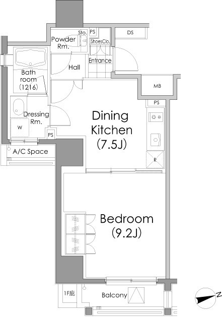 パークハビオ戸越の間取図