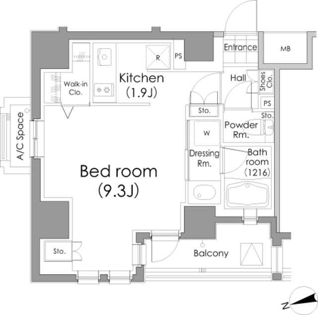 パークハビオ戸越の間取図