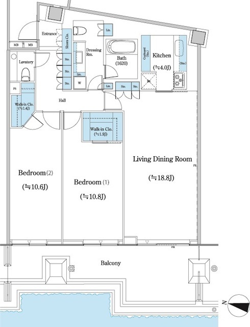 二番町テラスの間取図