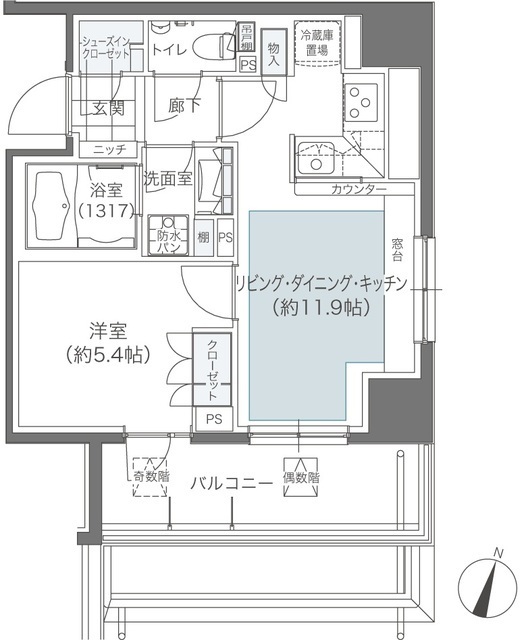 メゾンカルム本郷の間取図