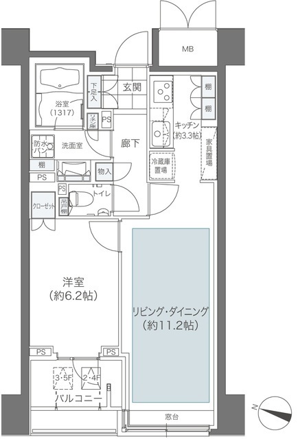 メゾンカルム本郷の間取図