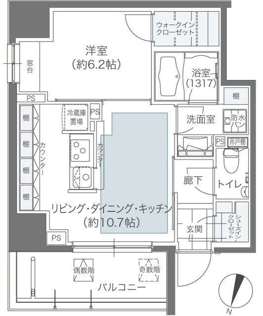 メゾンカルム本郷の間取図