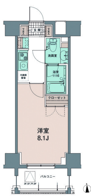 トワ・テ・メゾンの間取図