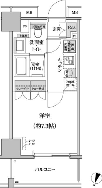 パークハビオ渋谷本町レジデンスの間取図