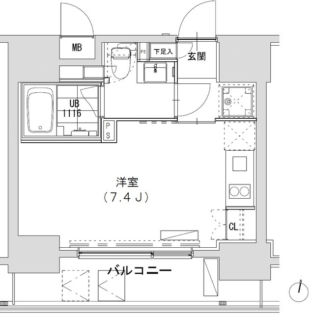 グランディオール広尾テラスの間取図