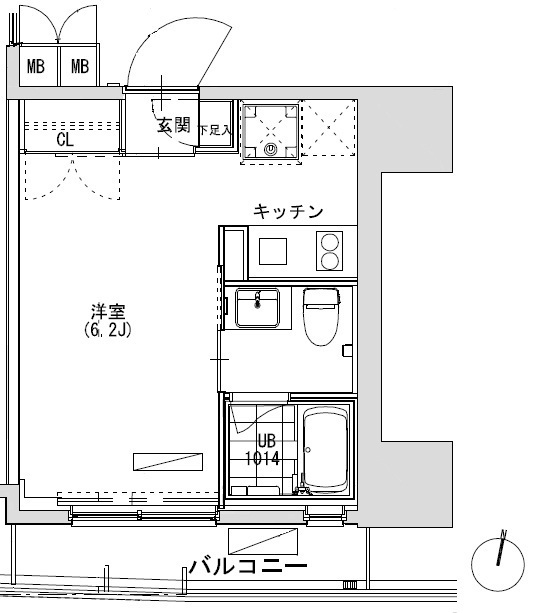 グランディオール広尾テラスの間取図