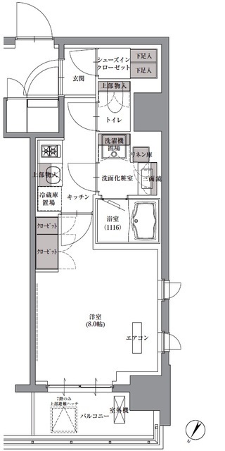 プレジリア人形町の間取図