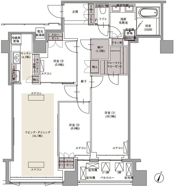 ブランズ四番町の間取図