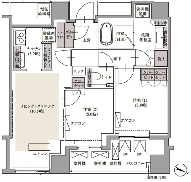 ブランズ四番町の間取図