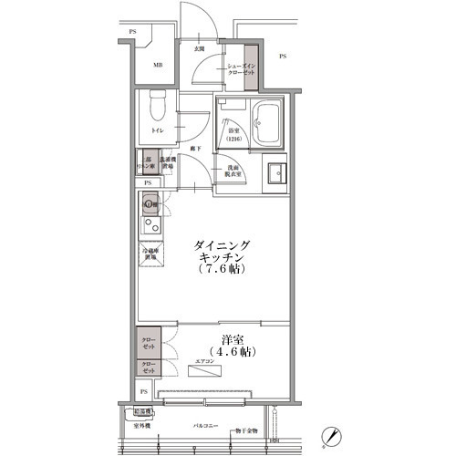 ＳＫナインティ門前仲町の間取図